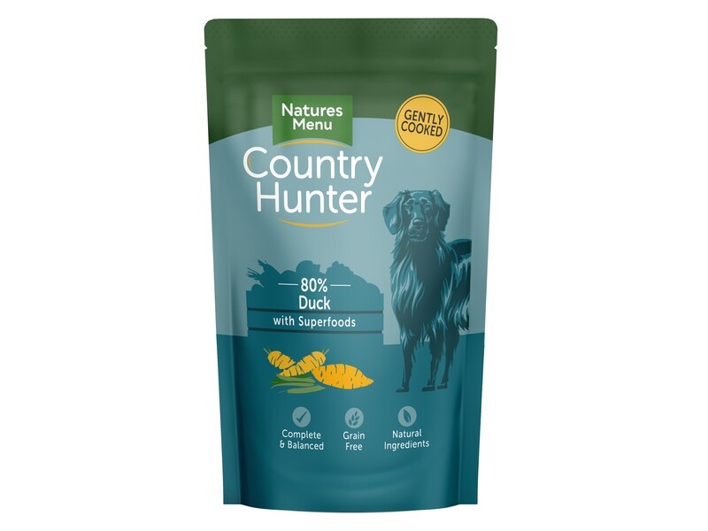 COUNTRY HUNTER DOG POUCHES DUCK 150G