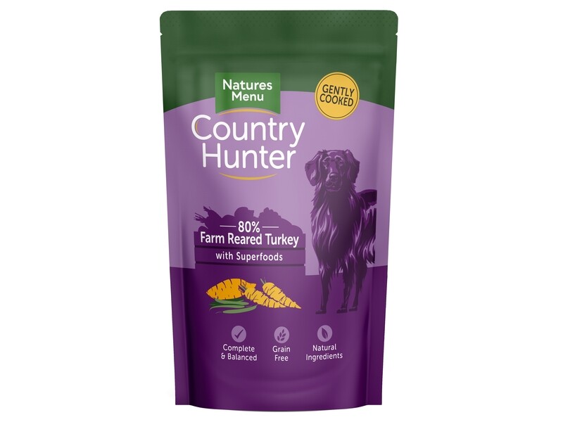 COUNTRY HUNTER DOG POUCHES TURKEY 150G