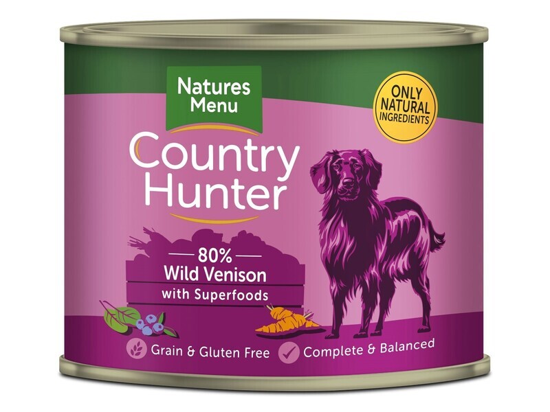 COUNTRY HUNTER VENISON BBERRY 600G TIN