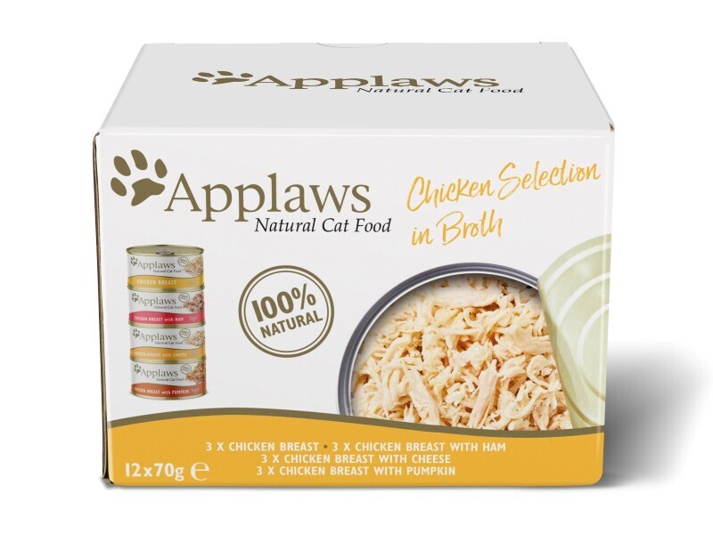 APPLAWS M/PACK CAT CHICKEN DELUXE 12X70G