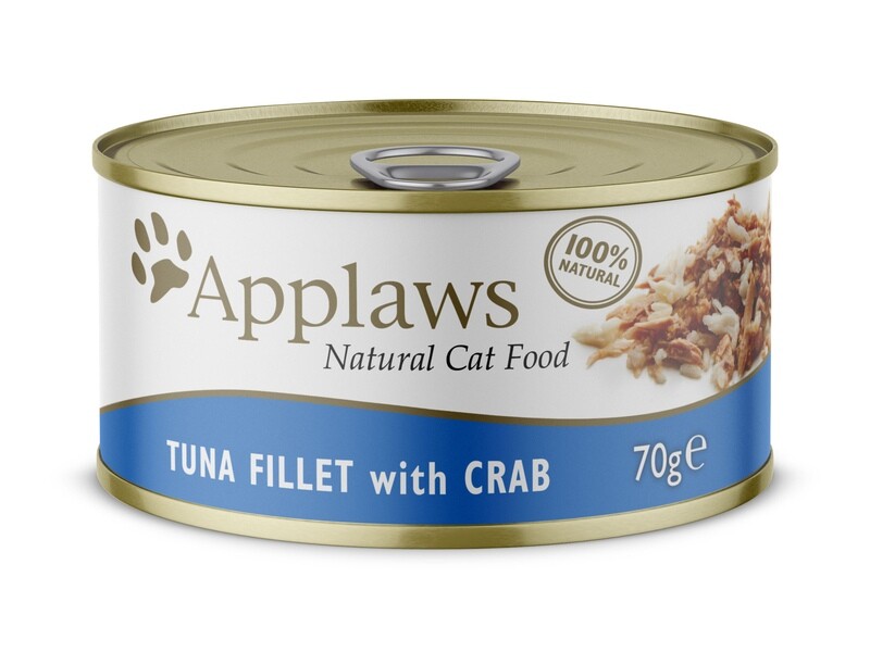 APPLAWS TUNA&amp;CRAB 70G CAT FOOD TIN