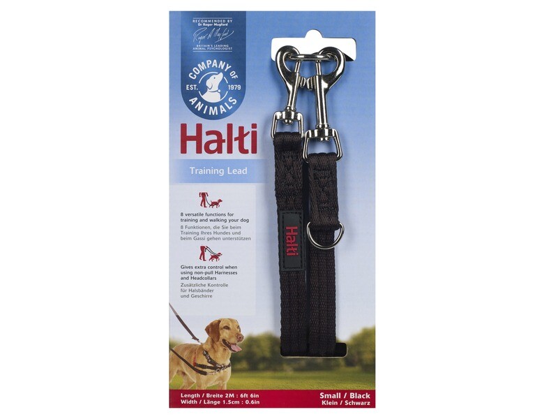 HALTI TRAINING LEAD SML BLACK 2M 15MM