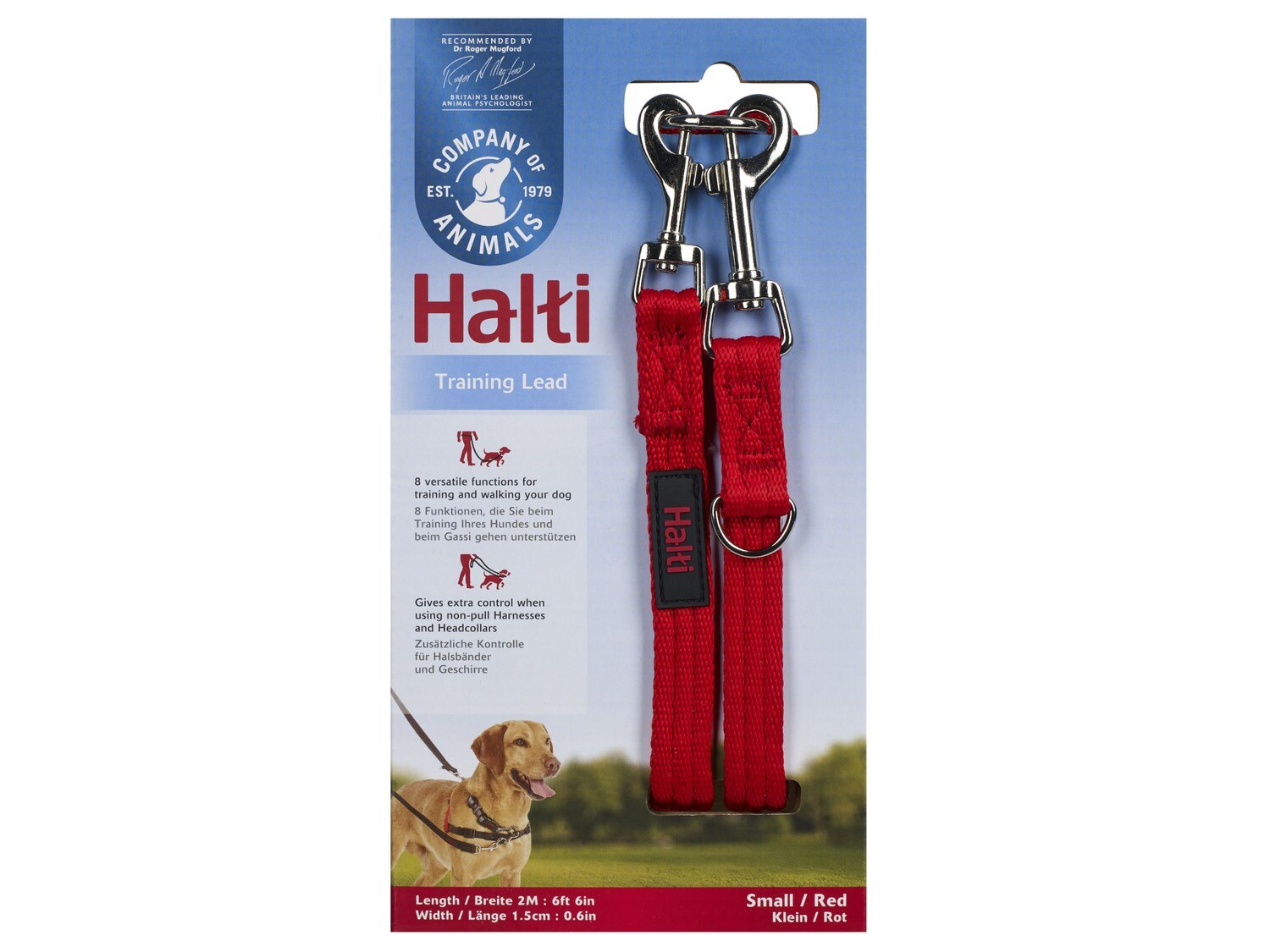 HALTI TRAINING LEAD SMALL RED