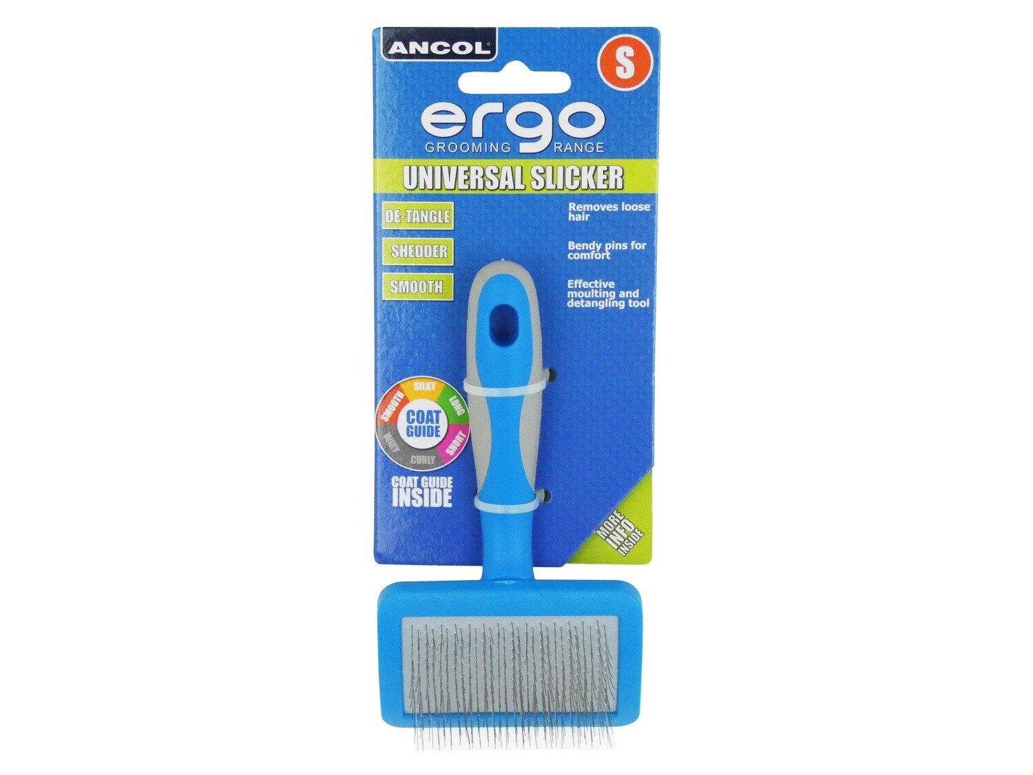 ANCOL ERGO UNIVERSAL SLICKER BRUSH SMALL