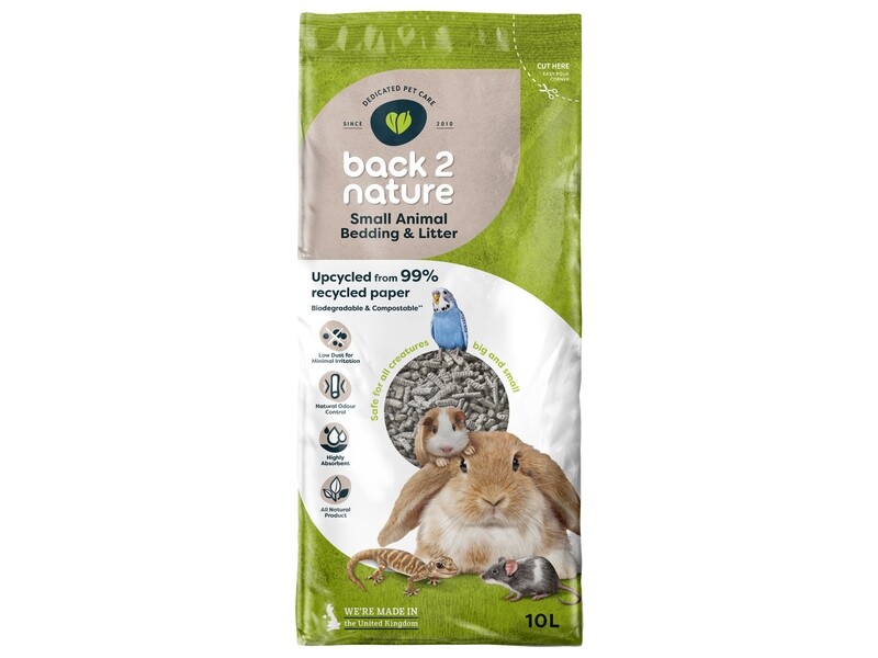 BACK 2 NATURE SML AN BEDDING&amp;LITTER 10LT