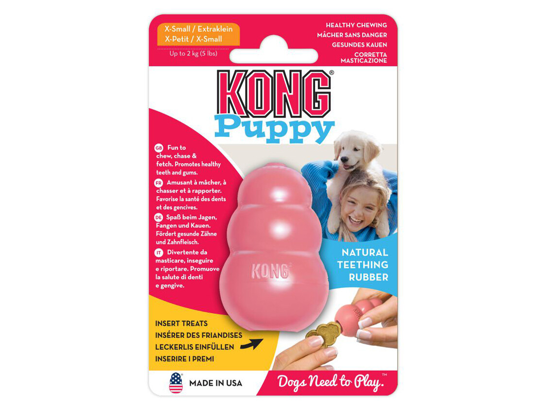 KONG PUPPY XSMALL BLUE/PINK