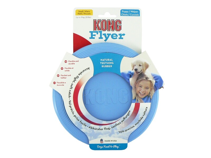KONG PUPPY FLYER PINK/BLUE