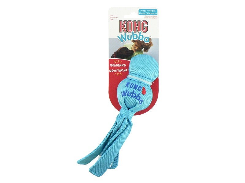 KONG PUPPY WUBBA PINK/BLUE