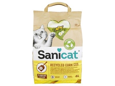SANICAT RECYCLED CORN COB LITTER 6LT