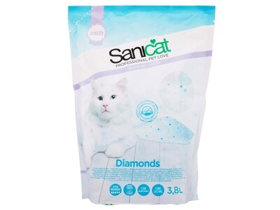 SANICAT DIAMONDS SILICA LITTER 3.8LT