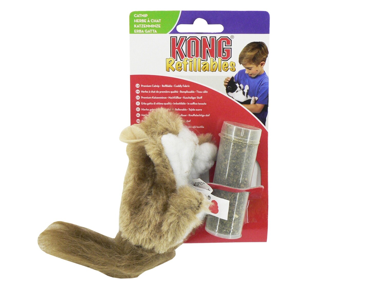 KONG CATNIP SQUIRREL CAT TOY