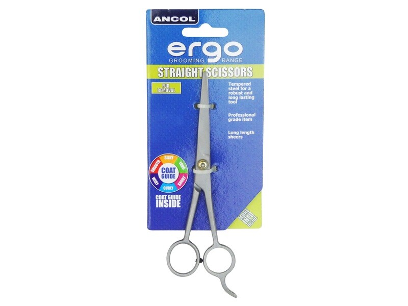 ANCOL ERGO GROOMING STRAIGHT SCISSORS