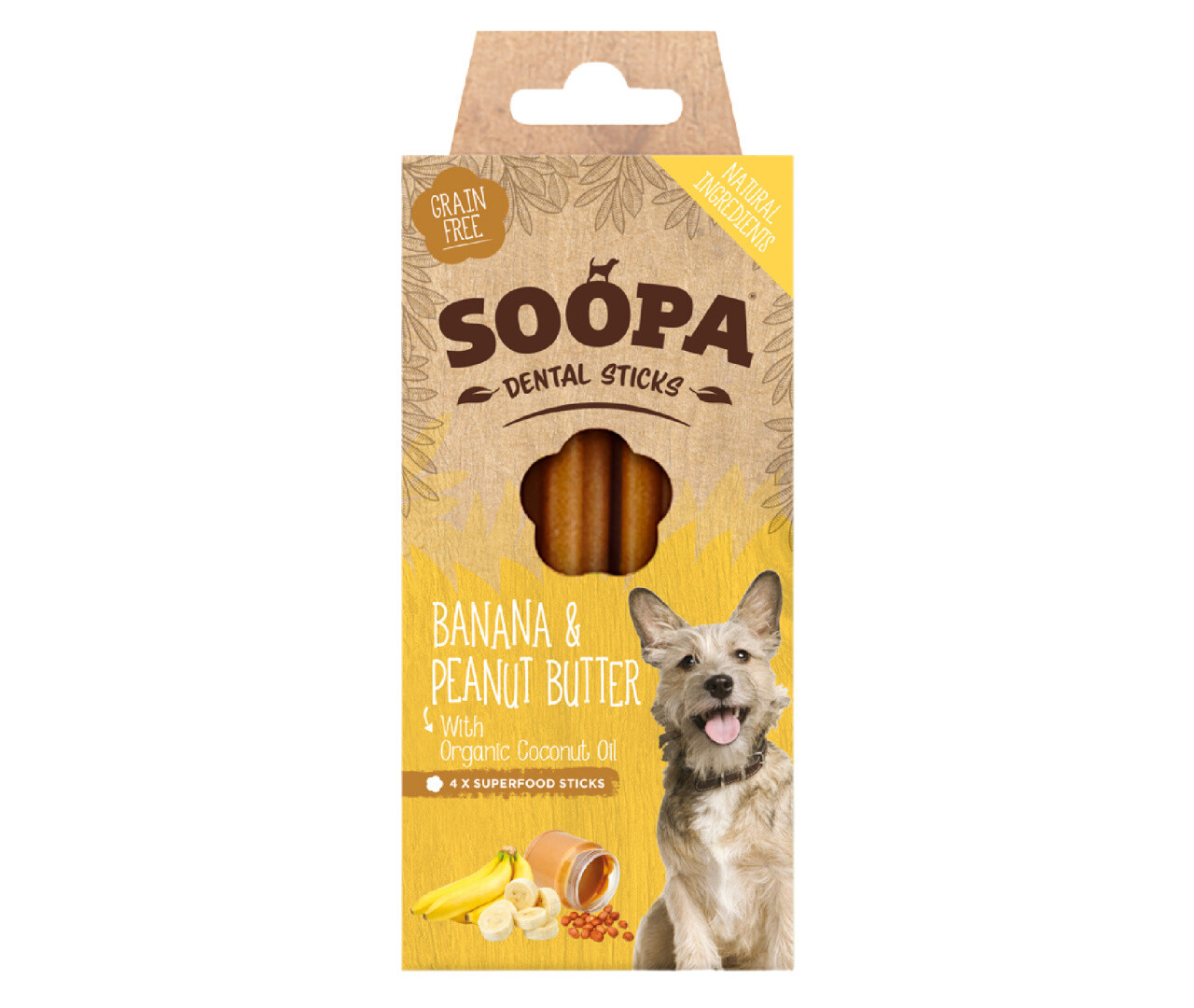 SOOPA Dental Sticks Banana and Peanut Butter