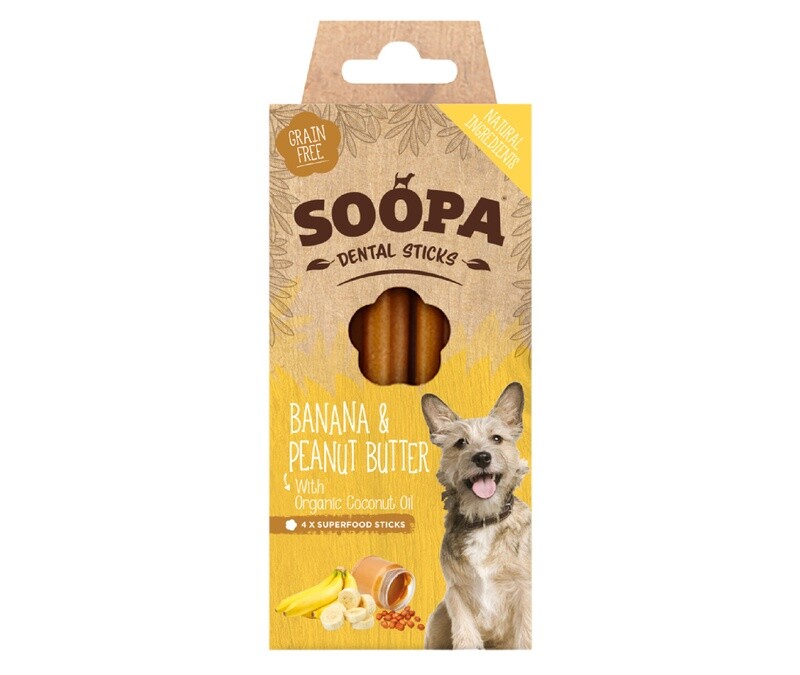 SOOPA Dental Sticks Banana and Peanut Butter