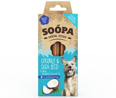 SOOPA Dental Sticks Coconut and Chia Seed