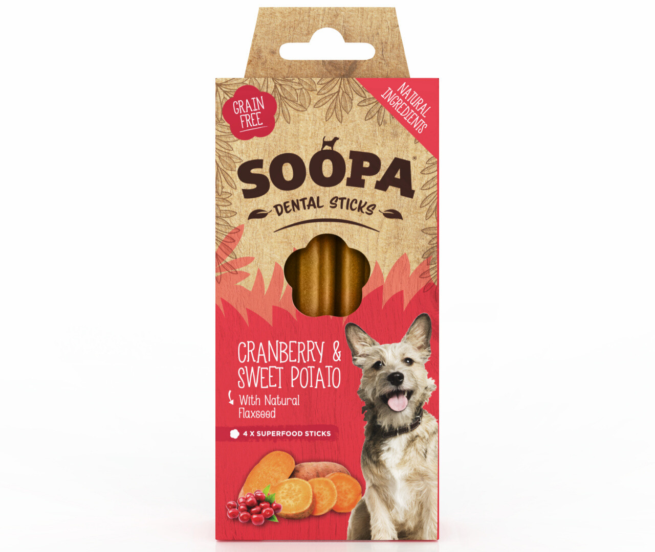 SOOPA Dental Sticks Cranberry and Sweet Potato