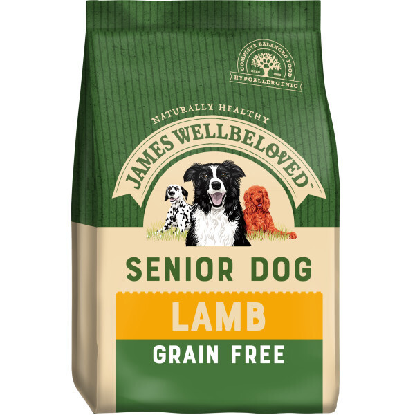 James Wellbeloved Grain Free Senior Lamb &amp; Veg 1.5kg DRY DOG FOOD