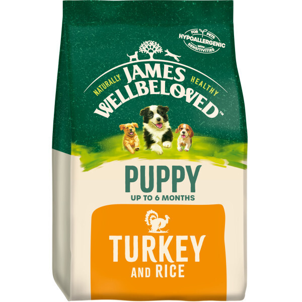 James Wellbeloved Puppy Turkey &amp; Rice 2kg DRY FOOD