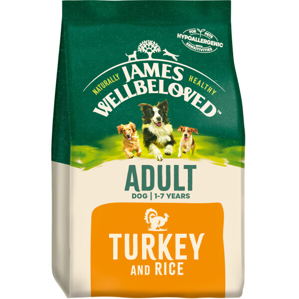 James Wellbeloved Adult Turkey &amp; Rice 2kg DRY DOG FOOD