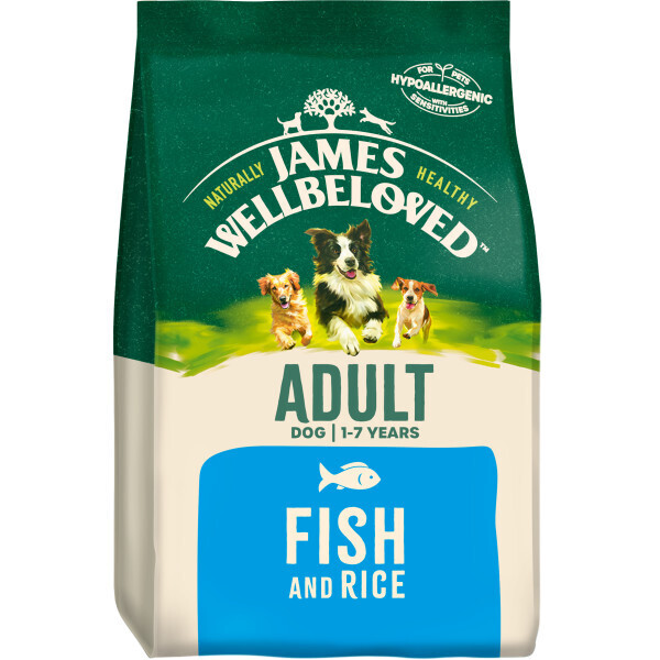 James Wellbeloved Adult Fish &amp; Rice 2kg DRY DOG FOOD