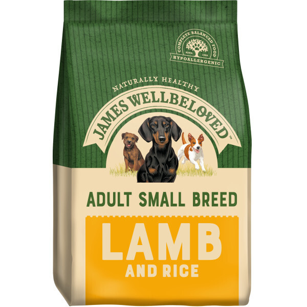 James Wellbeloved Adult Small Breed Lamb &amp; Rice 1.5kg DRY DOG FOOD