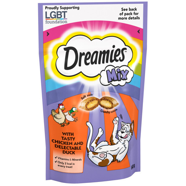 DREAMIES Mix Cat Treats with Chicken and Duck 60g