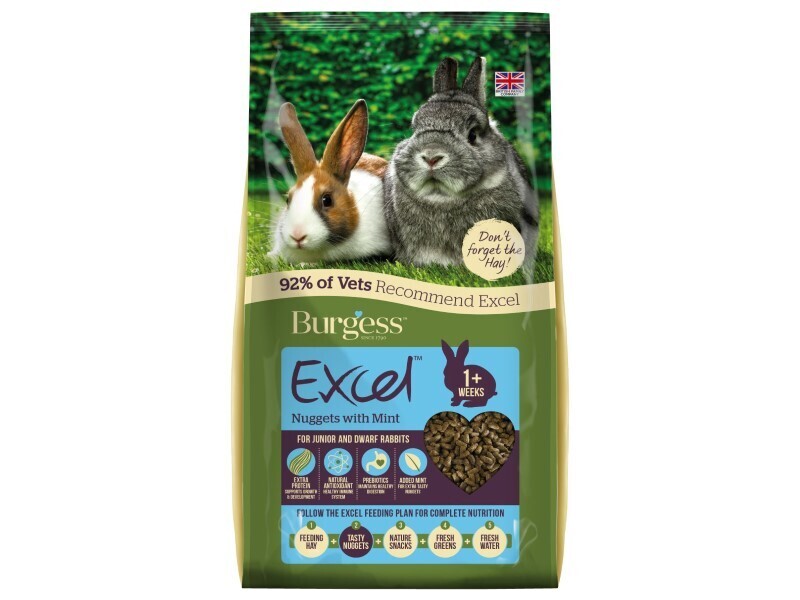 BURGESS EXCEL JUNIOR &amp; DWARF RABBIT 2KG