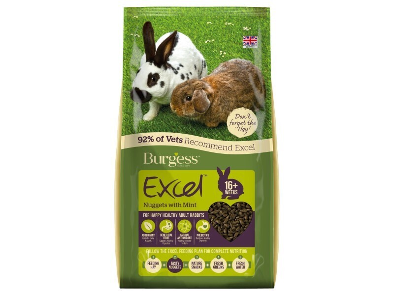 BURGESS EXCEL RABBIT ADULT FOOD 2KG