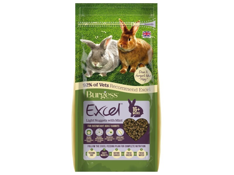 BURGESS EXCEL RABBIT LIGHT FOOD 2KG