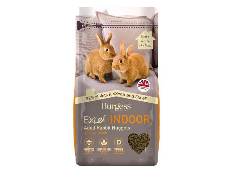 BURGESS EXCEL INDOOR RABBIT NUGGETS1.5KG