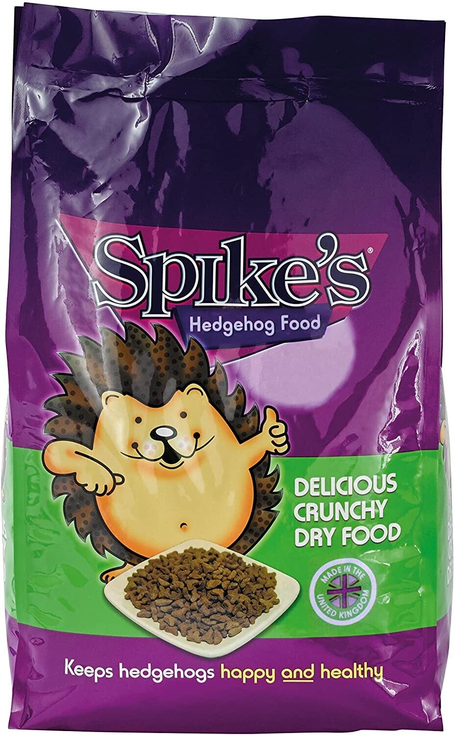 Spike&#39;s Hedgehog Food, Delicious Crunchy Dry  High in Fibre, with Fresh Chicken Suitable for Adults &amp; Hoglets