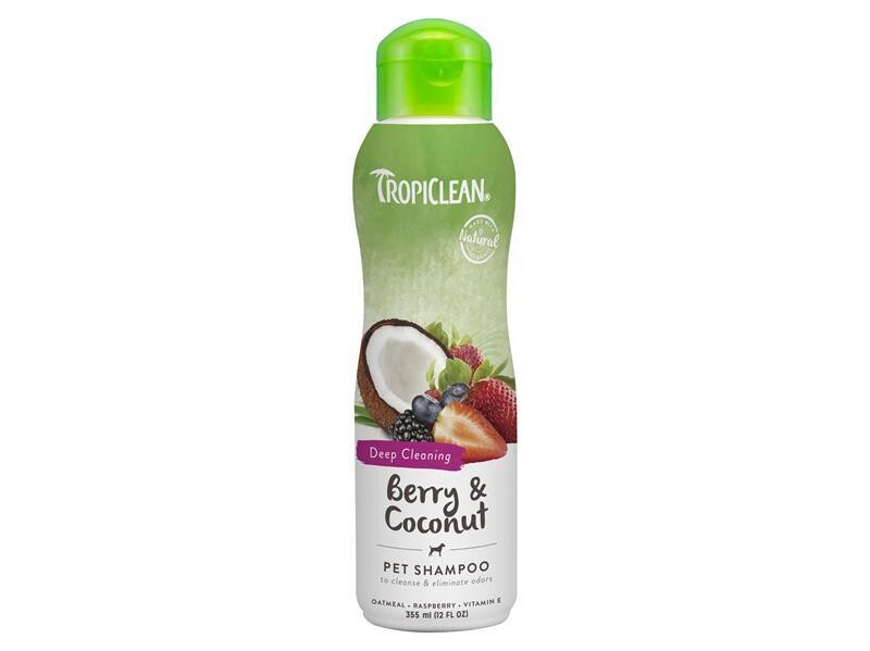 TROPICLEAN BERRY &amp; COCONUT CLEANSING SHAMPOO 355ML