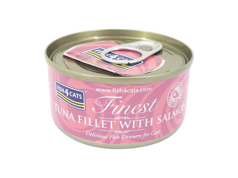 F4C TUNA &amp; SALMON 70G CAT FOOD TIN