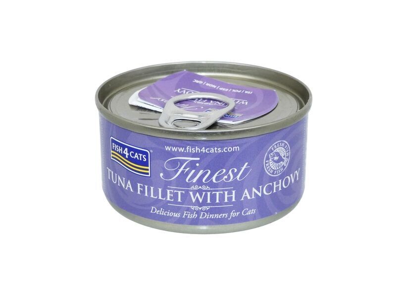 F4C TUNA ANCHOVY 70G CAT FOOD TIN