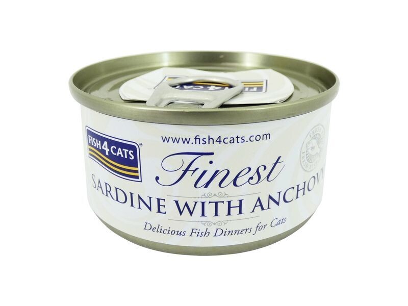 F4C SARDINE&amp;ANCHOVY 70G CAT FOOD TIN