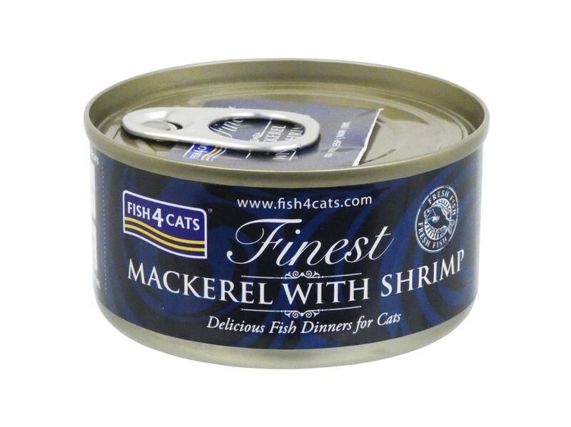 F4C MACKEREL&amp;SHRIMP 70G CAT FOOD TIN