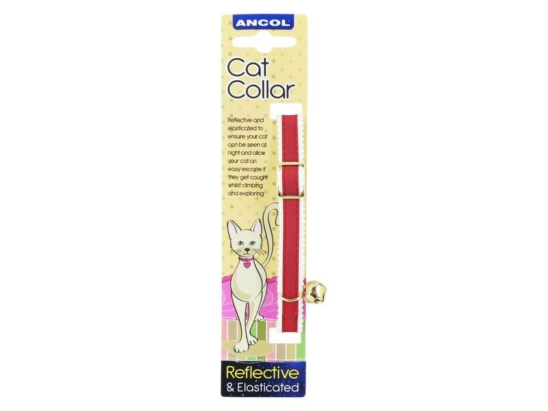 ANCOL SAFE REFLECTIVE CAT COLLAR RED