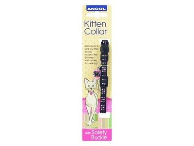 ANCOL JEWEL LUXURY KITTEN COLLAR BLACK