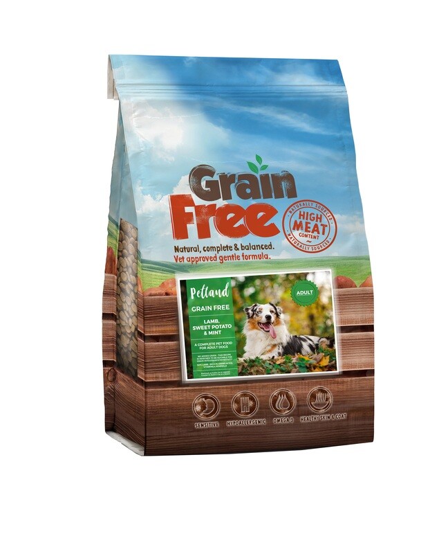 PETLAND Grain Free Adult Dog Lamb with Sweet Potato &amp; Mint