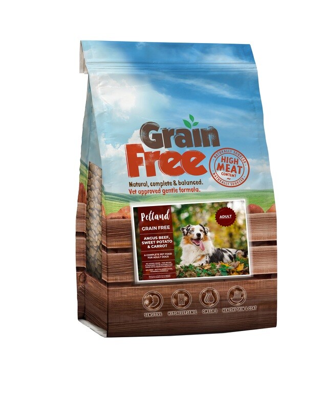 PETLAND Grain Free Adult Dog Angus Beef with Sweet Potato &amp; Carrot
