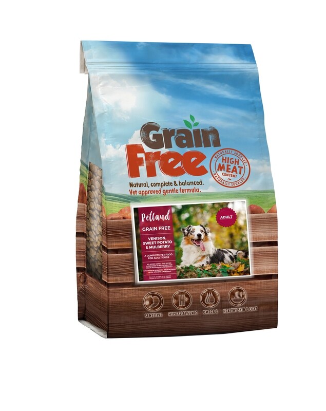 PETLAND Grain Free Adult Dog Venison with Sweet Potato &amp; Mulberry