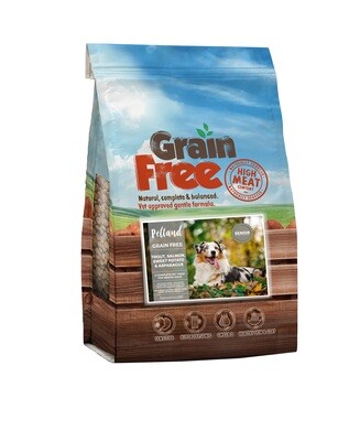 PETLAND Grain Free Senior Dog / Adult Dog Trout with Salmon, Sweet Potato &amp; Asparagus