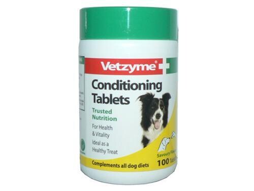 VETZYME DOG CONDITIONING TABLETS 100`S
