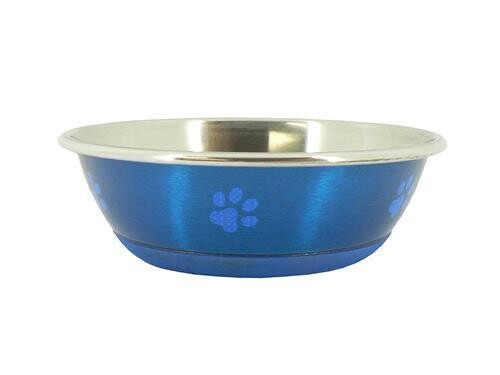 CHEEKO SUPER FUSION BLUE FASH PET BOWL 350ML 5&quot;