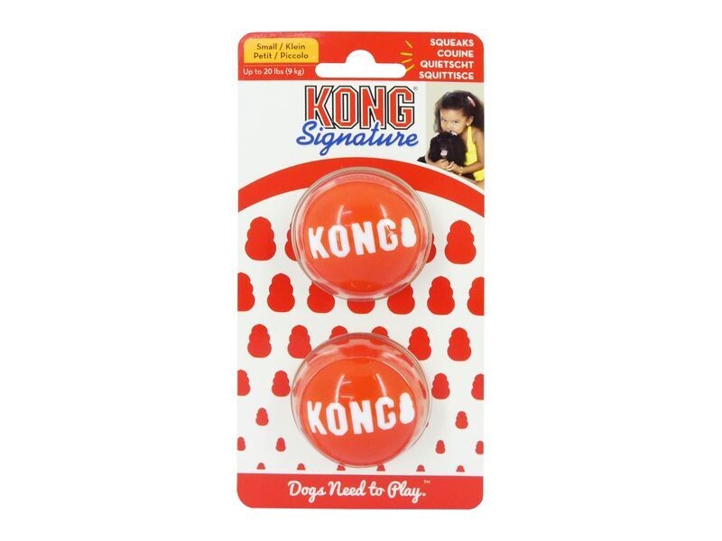 KONG SIGNATURE BALLS SMALL 2PK
