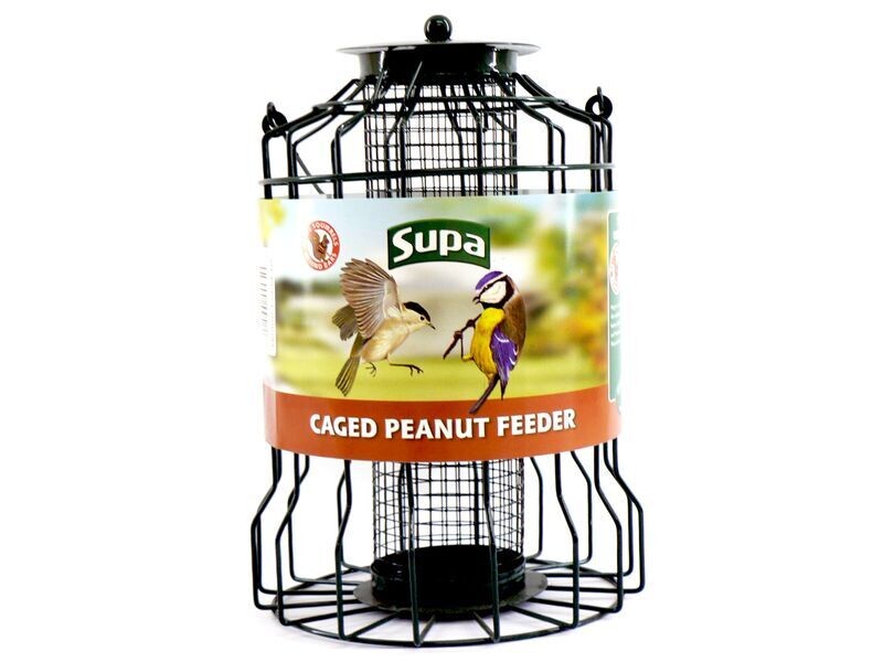 SUPA WILD BIRD CAGED PEANUT FEEDER