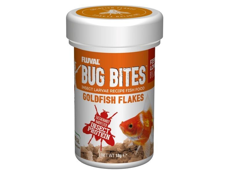 FLUVAL BUG BITES GOLDFISH FLAKES 18G