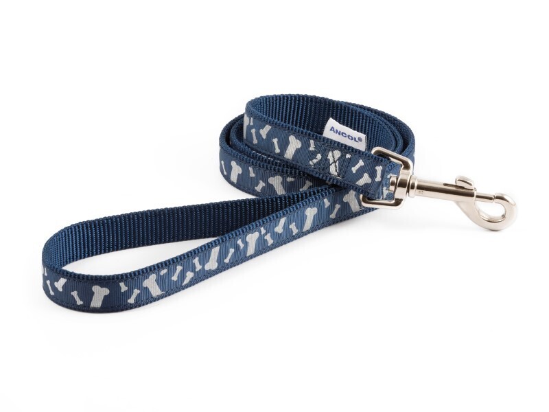 ANCOL BONES REFLECTIVE LEAD BLUE 19MMX1M