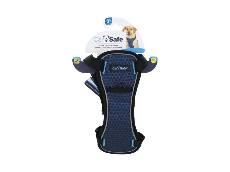 CARSAFE DOG HARNESS BLUE SMALL CRASHTEST