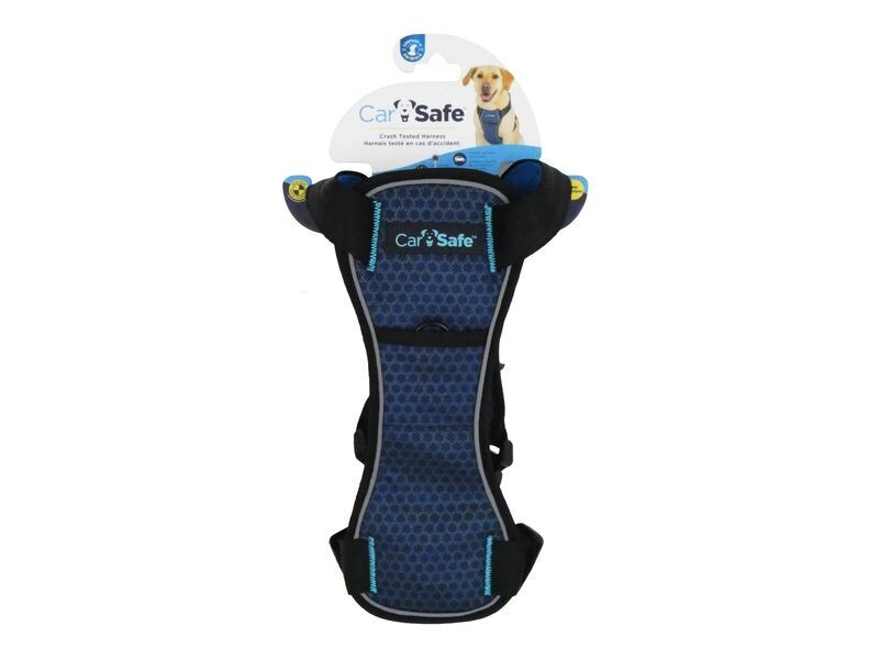 CARSAFE DOG HARNESS BLUE SMALL CRASHTEST, SIZE: MEDIUM